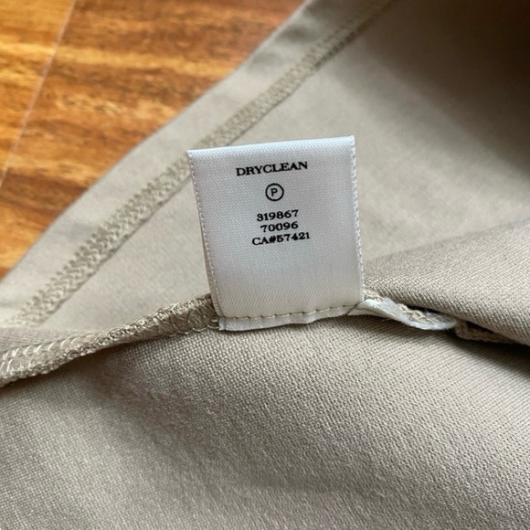 Ann Taylor Tan Black Colorblock Sleeveless Stretch Ponte Dress Size 4 Classic - Picture 12 of 15